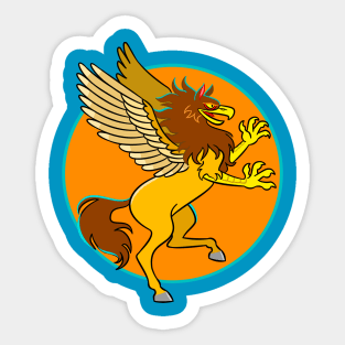 Fighting Hippogriff Sticker